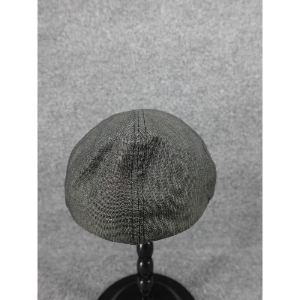 Rivington & Mott Flat Cap Mens L/XL Grey Herringbone Ivy Newsboy Hat